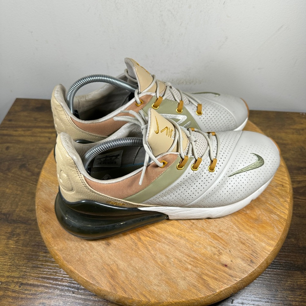 Nike Air Max 270 VTM Running Shoes Men's Size 10 Beige Sneakers AO8283-200